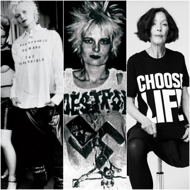zleva: Vivienne Westwood, Katharine Hamnett